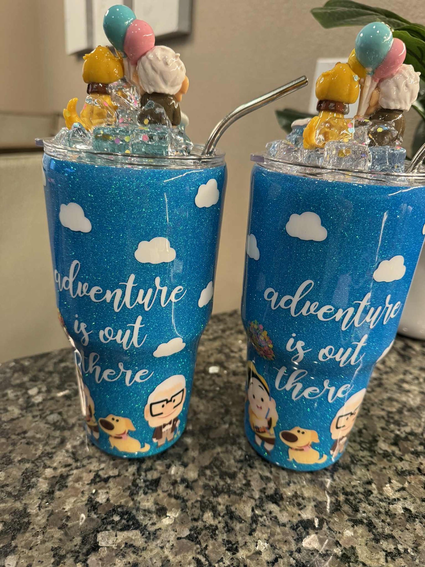 30 oz UP Movie Glitter Tumbler