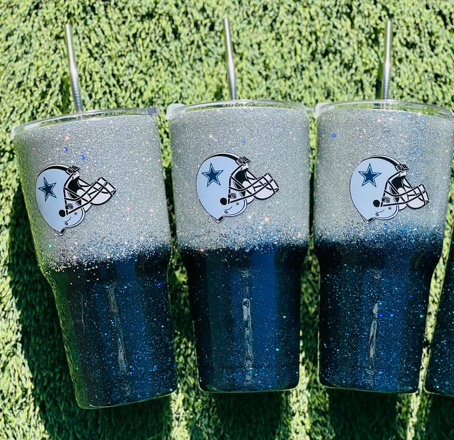 30oz Dallas Cowboys Glitter Tumbler
