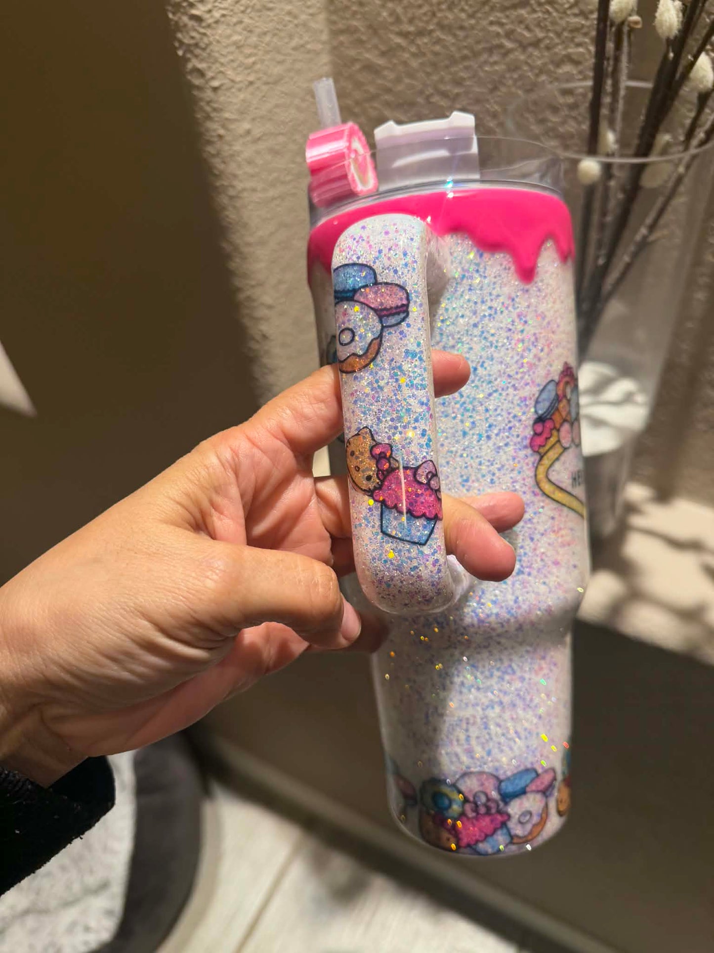 40 oz Hello Kitty Themed Tumbler