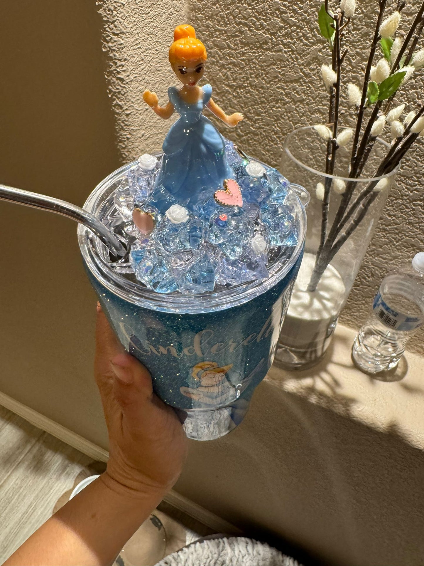 30oz Cinderella Glitter Tumbler