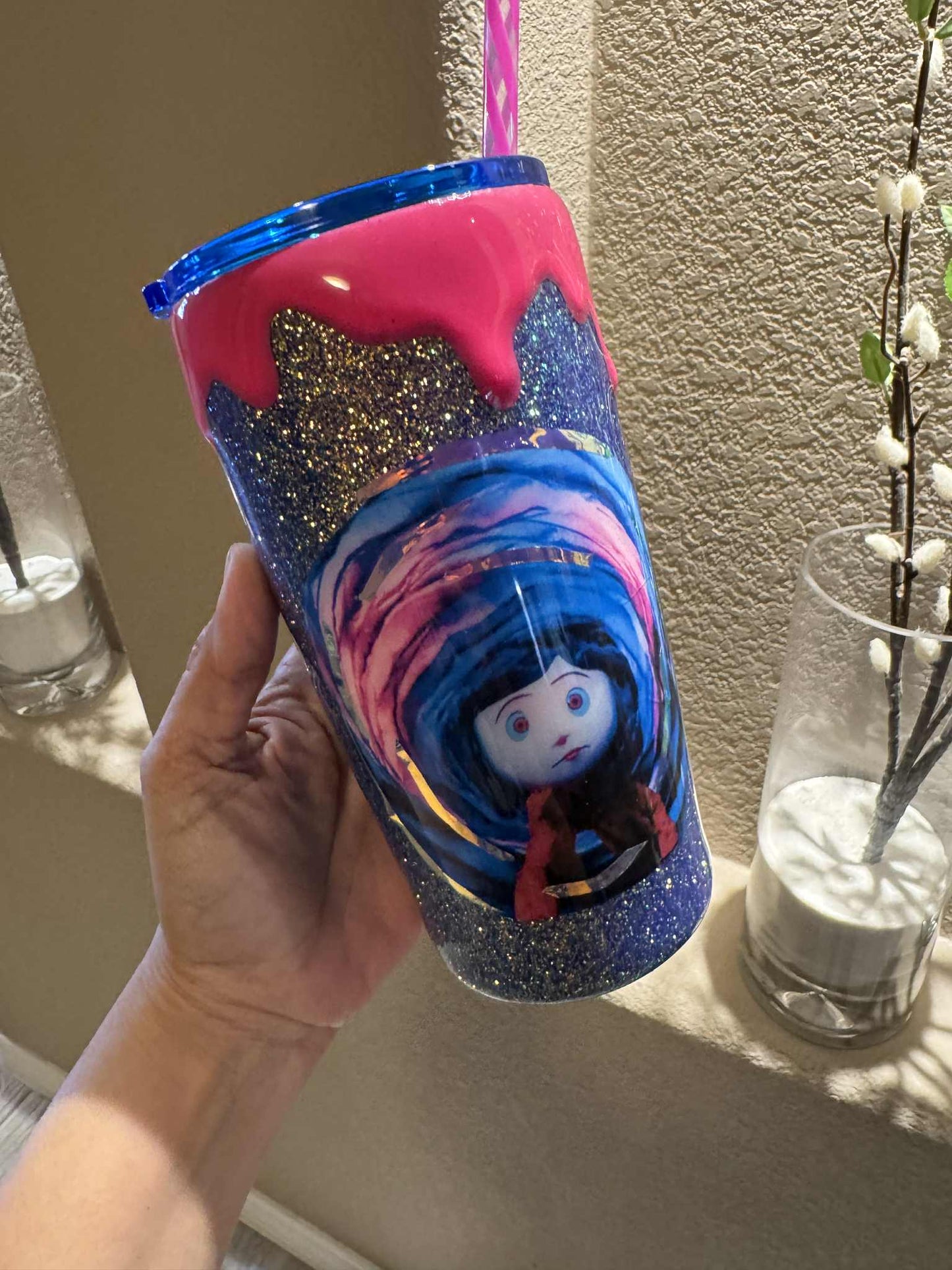 20oz Coraline-Themed Tumbler