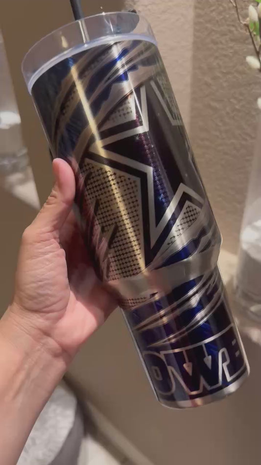 40 oz Dallas Cowboys  Tumbler Stain steels