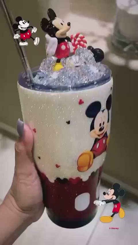 30 oz Mickey Mouse Glitter Tumbler