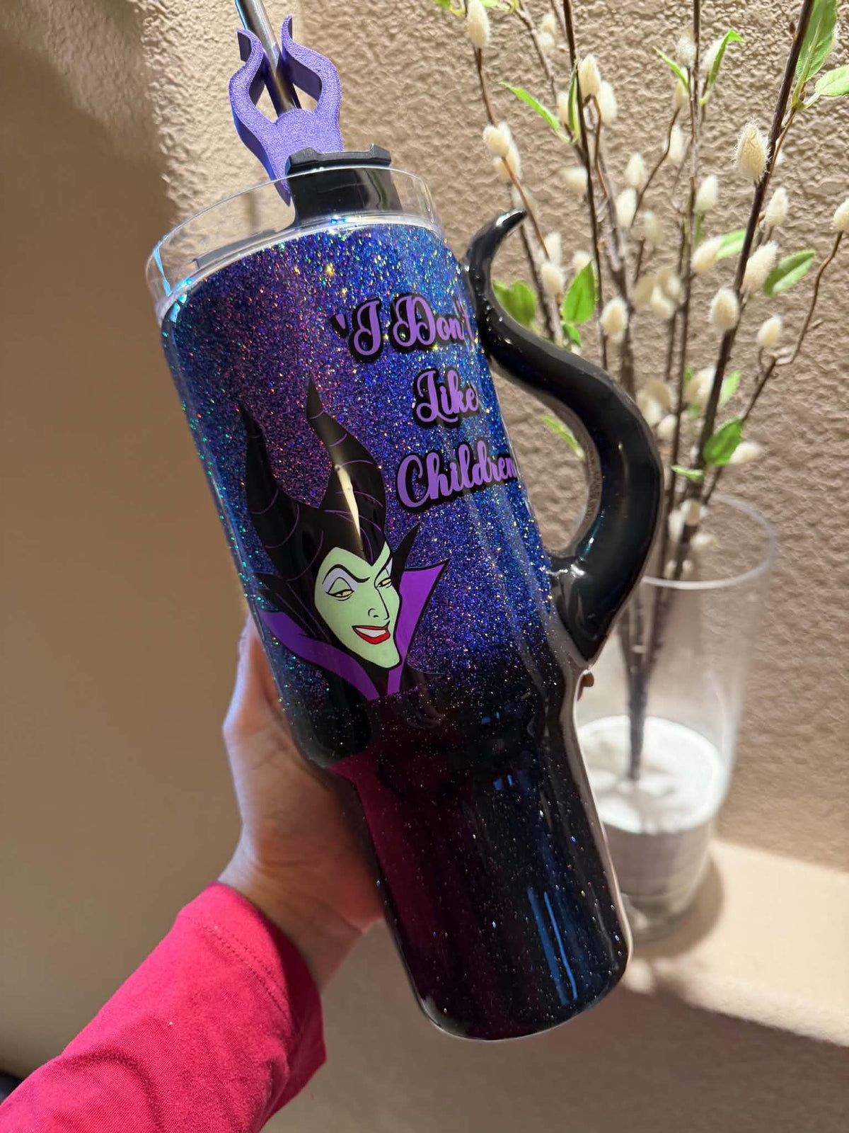 40 oz Maleficent-Themed Tumbler Black
