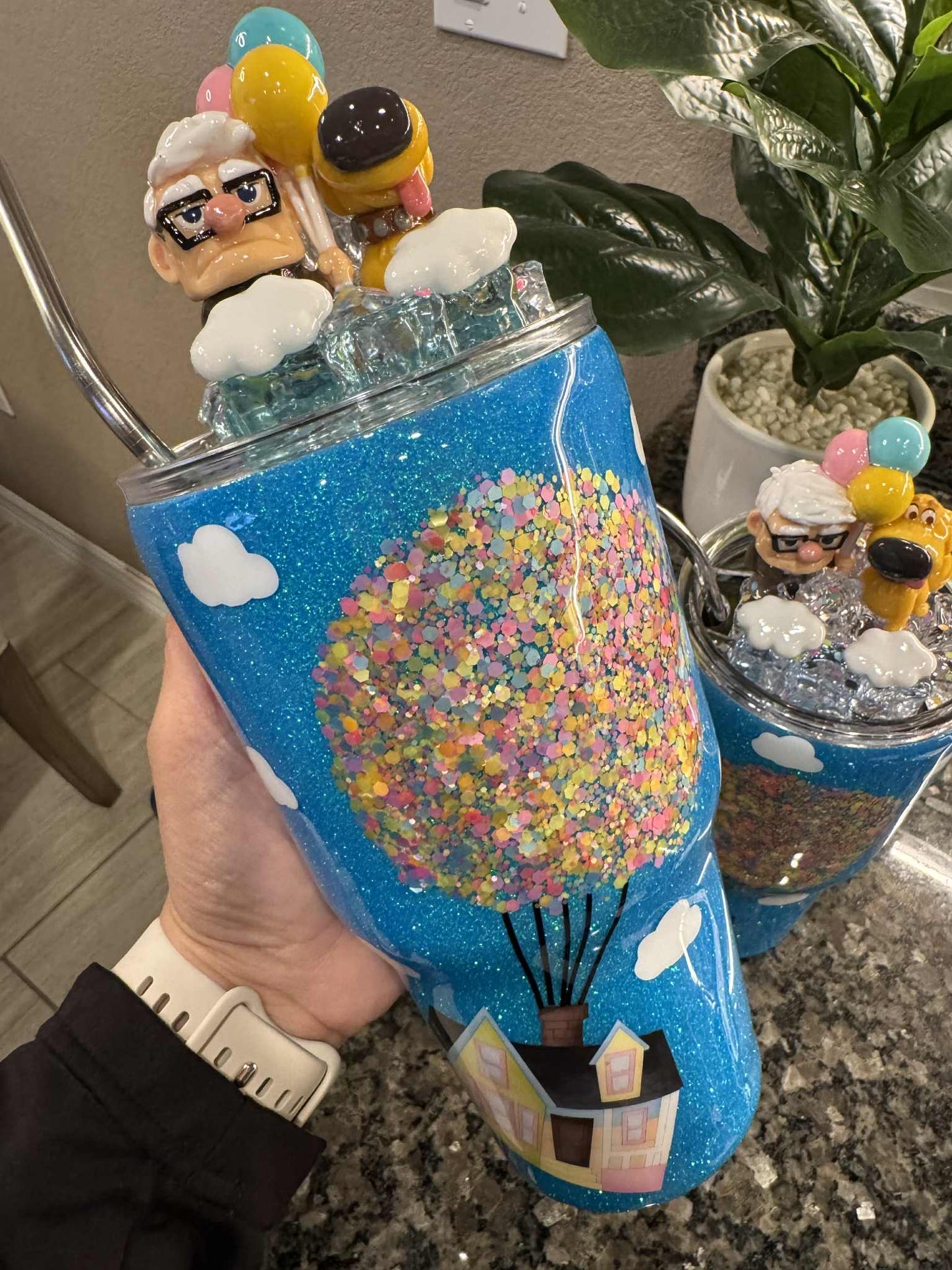 30 oz UP Movie Glitter Tumbler