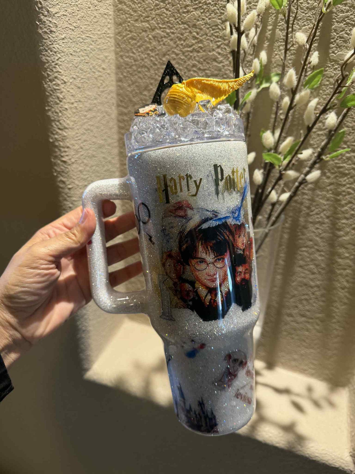 40 oz Harry Potter Glitter Tumbler