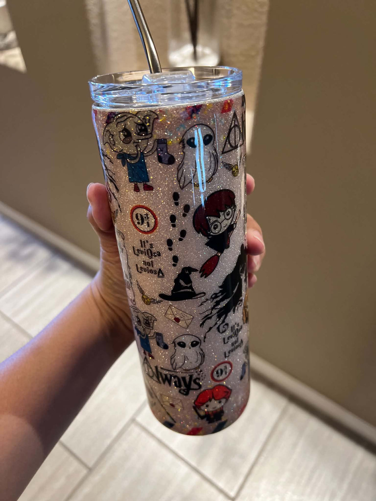 20oz Harry Potter Glitter Tumbler