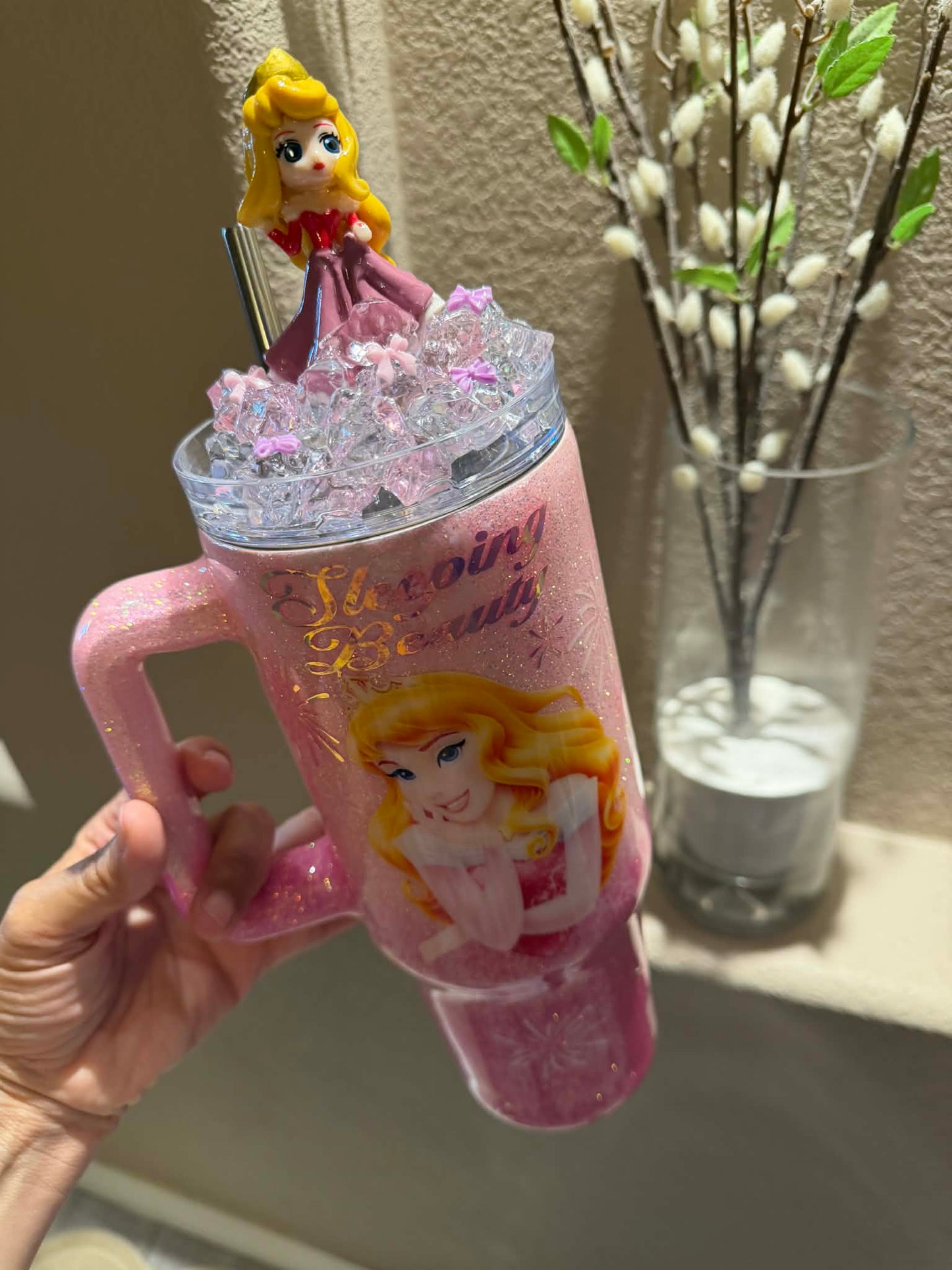 40 oz Aurora, Sleeping Beauty, Disney.Glitter Tumbler