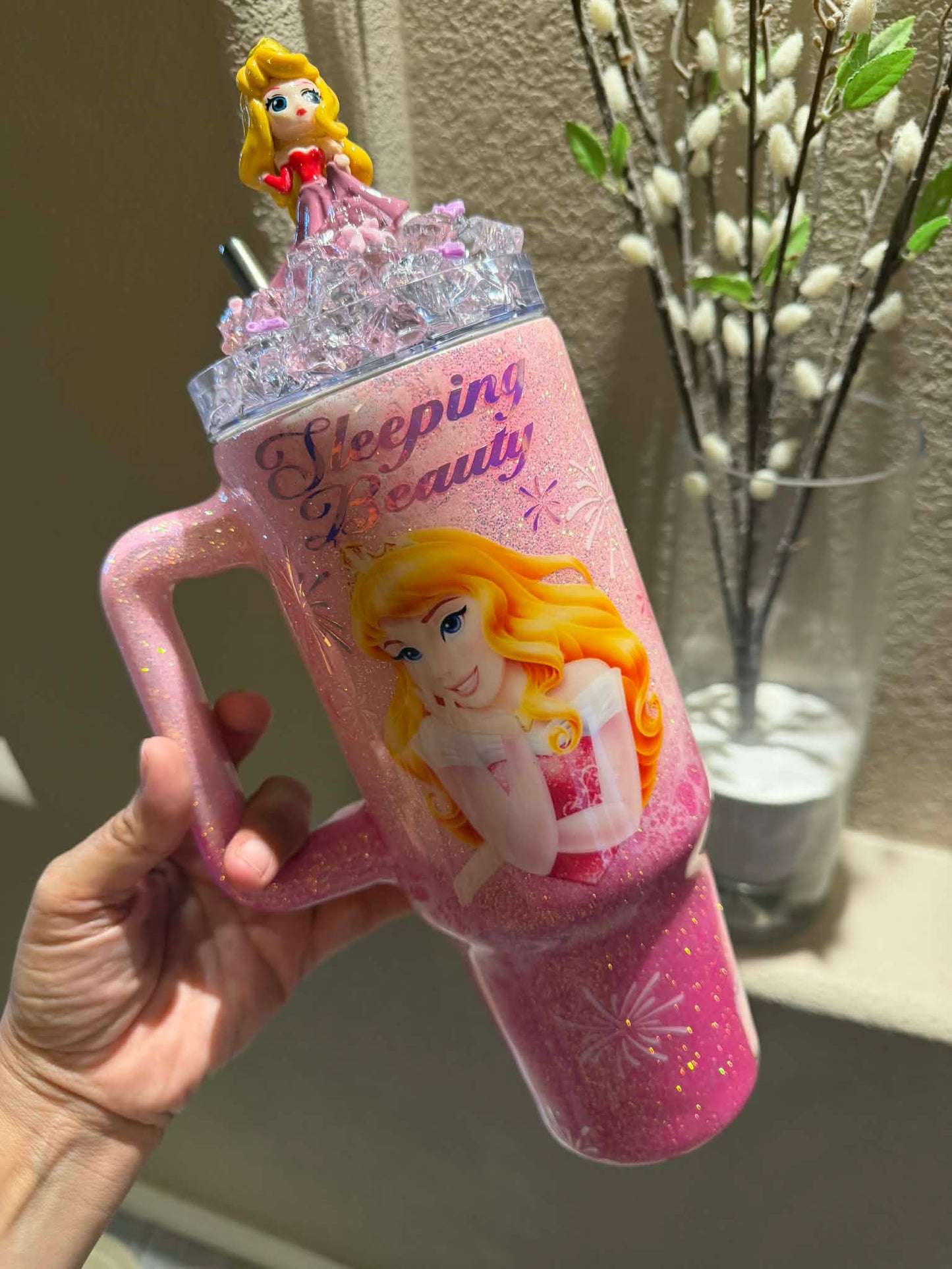 40 oz Aurora, Sleeping Beauty, Disney.Glitter Tumbler