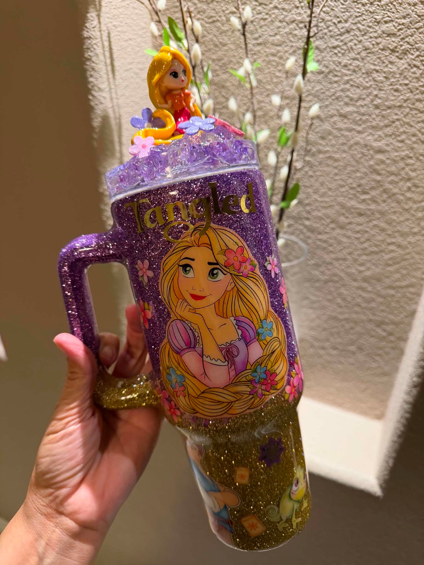 40 oz girl with long hair Tumbler