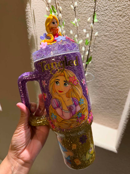 40 oz girl with long hair Tumbler