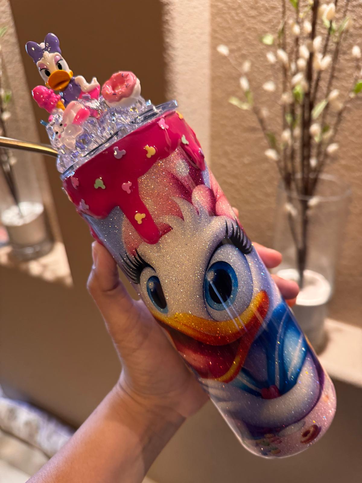 20 oz Daisy Duck Themed Tumbler