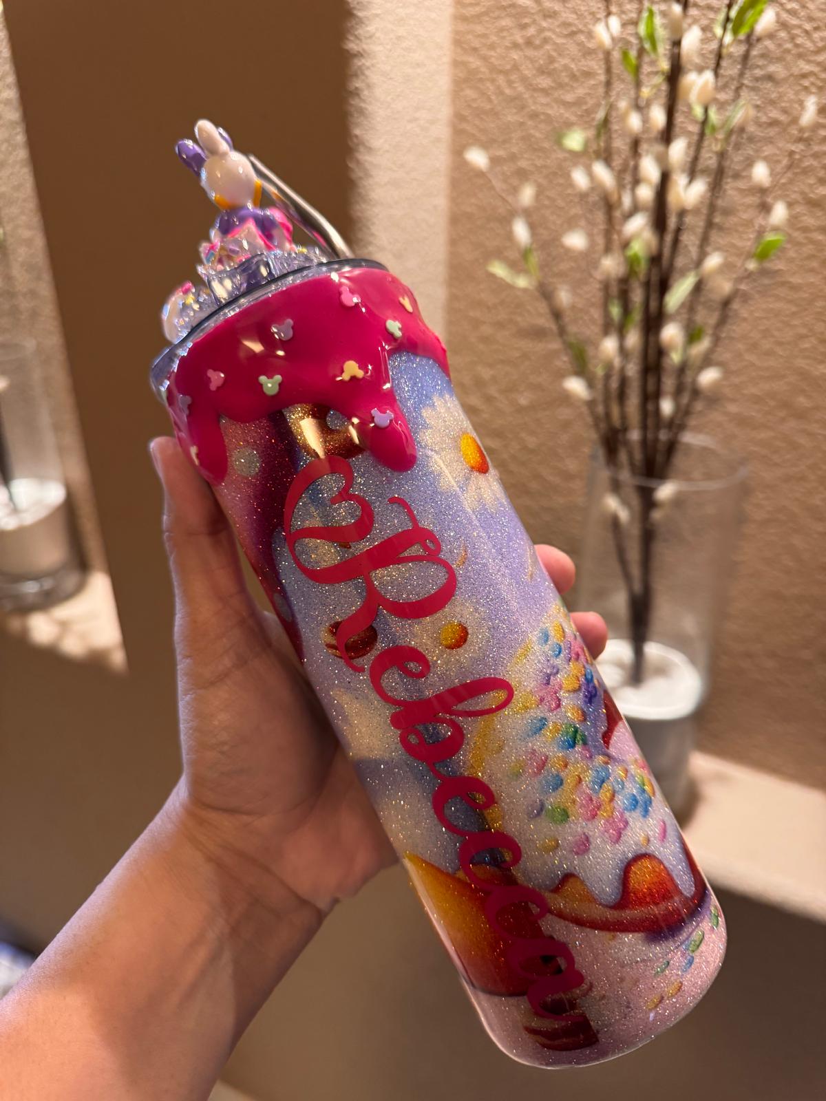 20 oz Daisy Duck Themed Tumbler