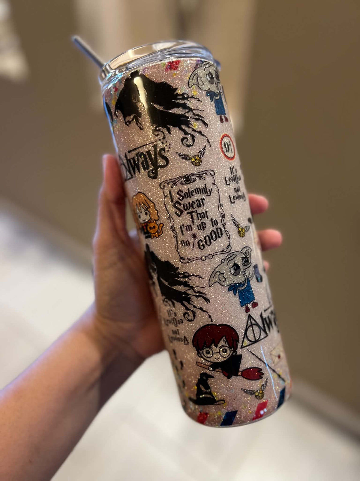 20oz Harry Potter Glitter Tumbler