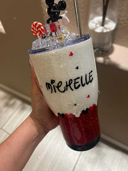 30 oz Mickey Mouse Glitter Tumbler