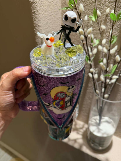 40oz   Jack Skellington Glitter Tumbler