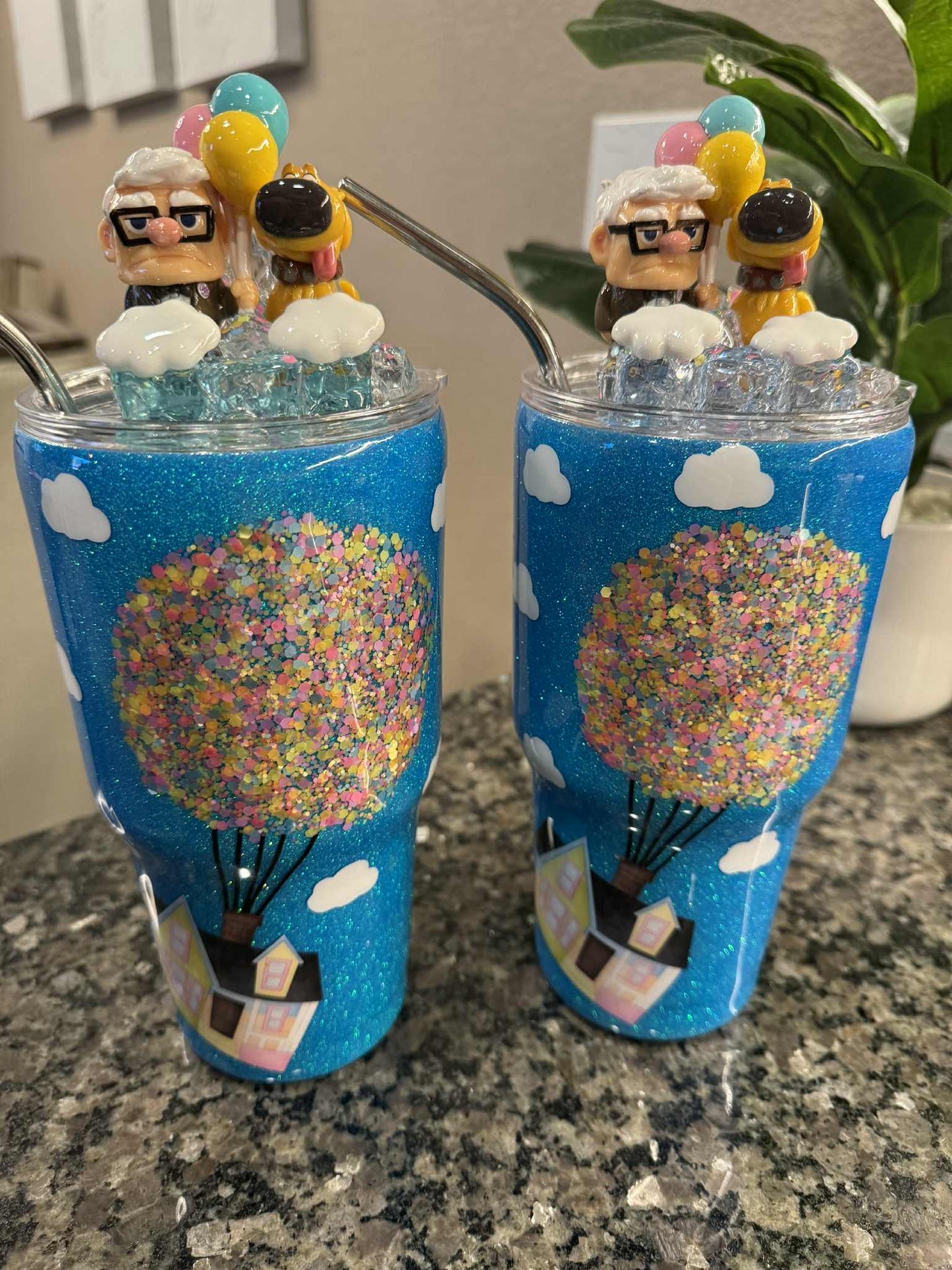 30 oz UP Movie Glitter Tumbler