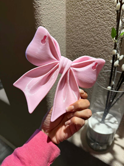 3D Pink Wall Bow Decor