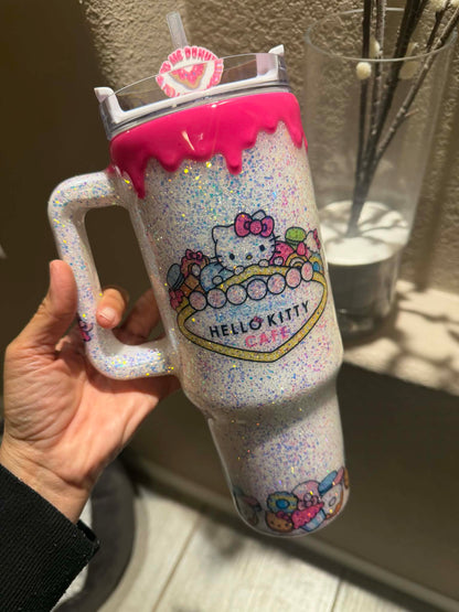 40 oz Hello Kitty Themed Tumbler