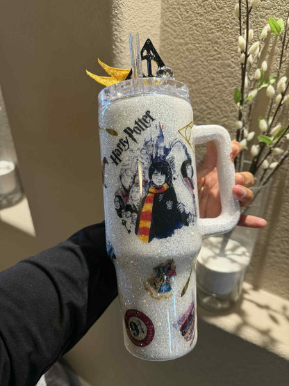 40 oz Harry Potter Glitter Tumbler