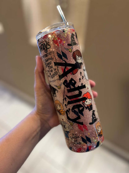 20oz Harry Potter Glitter Tumbler