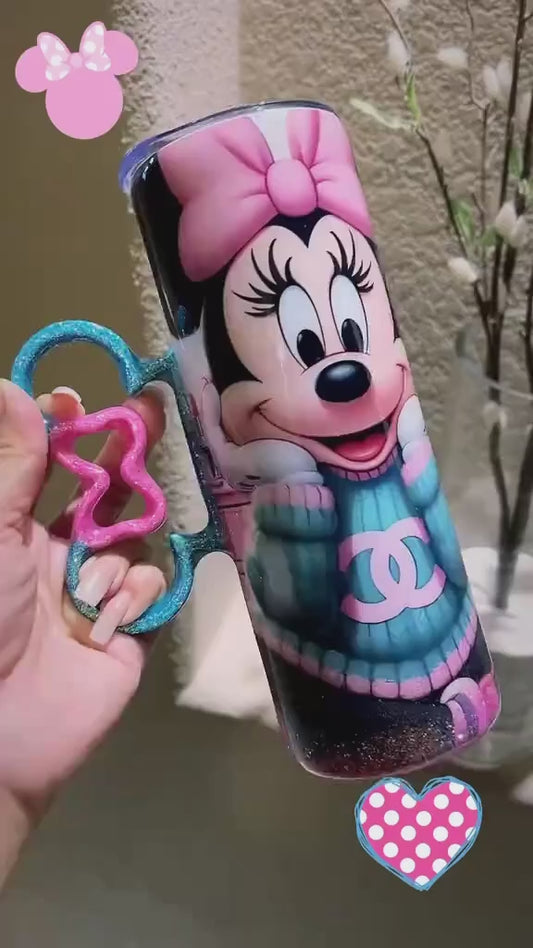 20 oz Minnie Glitter Tumbler