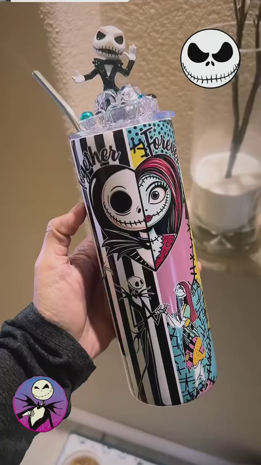 20 oz Jack-Skellington Themed Sublimination Tumbler
