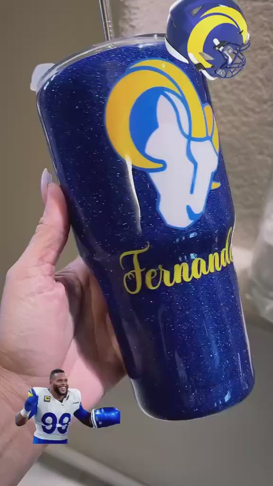 30 oz  RAMS  Tumbler