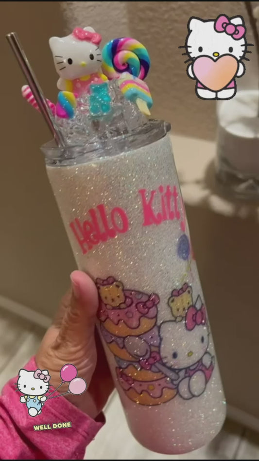 20 oz Hello Kitty Themed Tumbler
