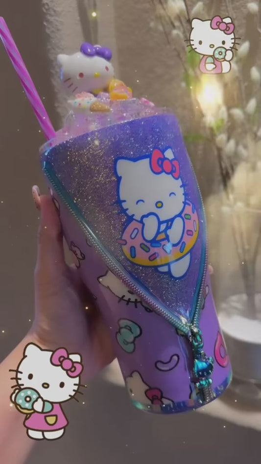 30oz hello Kitty  Glitter Tumbler