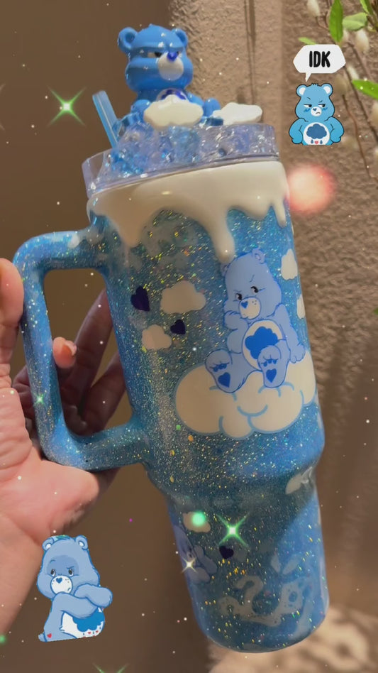 40oz Care Bears Themed Tumbler
