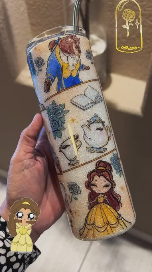 20oz Beauty in the Best Glitter Tumbler