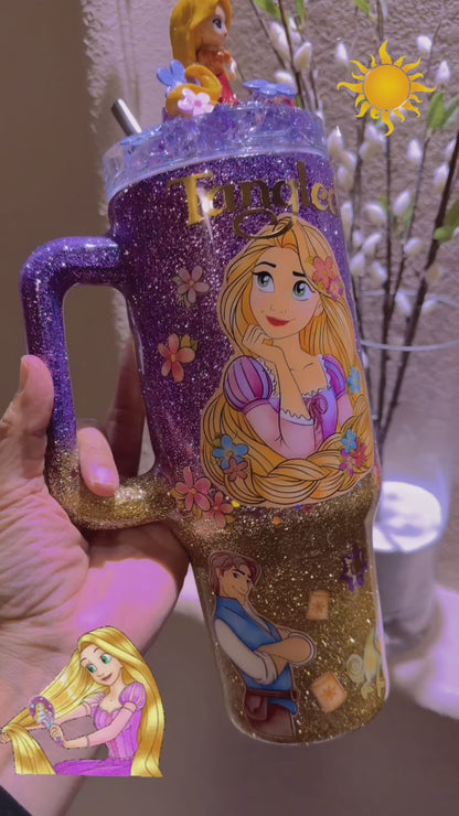 40 oz girl with long hair Tumbler