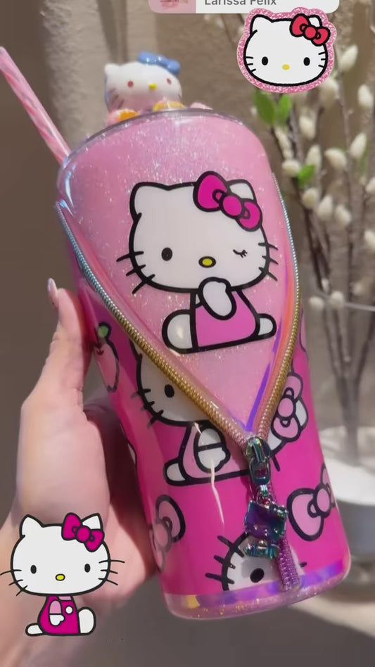 30oz hello Kitty  Glitter Tumbler