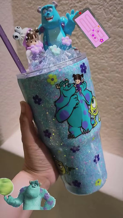 30 oz Monsters Inc Glitter Tumbler